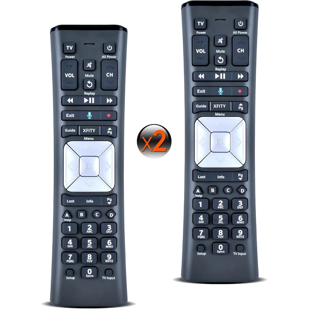 (2 แพ็ค) XR11 Voice Remote Control Replacement fit สําหรับ Comcast/Xfinity Premium Voice Activated C