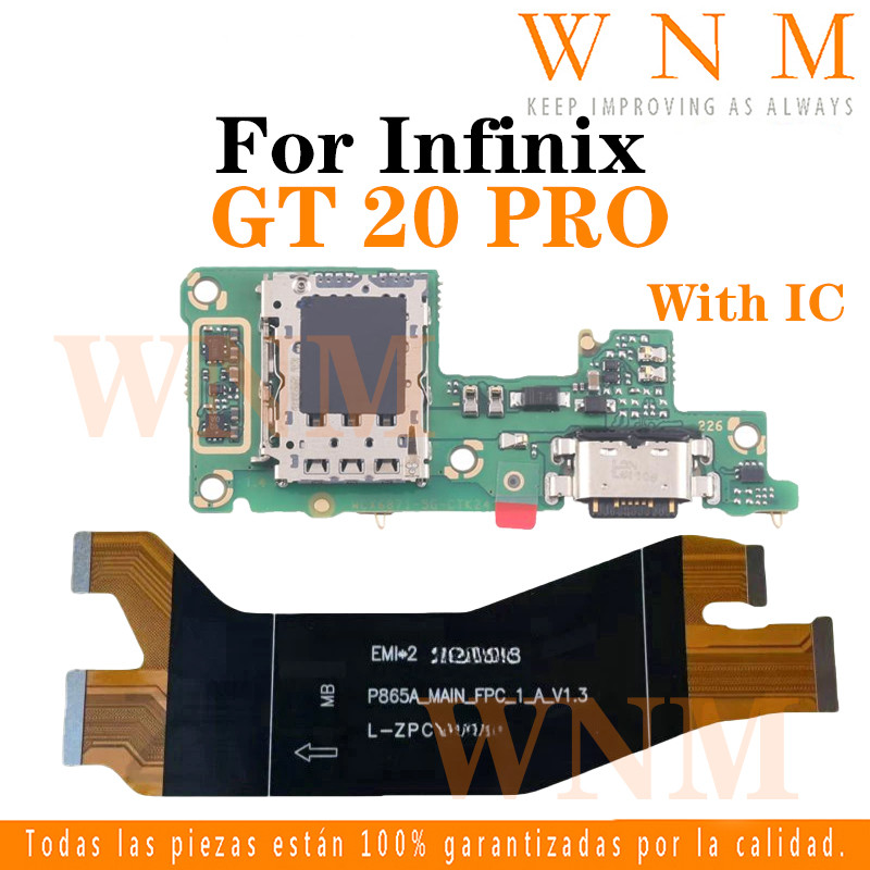 สําหรับ Infinix GT 20 Pro X6871 หลักเมนบอร์ด flex Board Connector จอแสดงผล LCD ริบบิ้น USB ชาร์จพอร์ต Dock Connector ชาร์จ Flex Cable เปลี่ยนอะไหล่