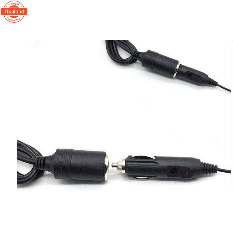 แปลงไฟ้าน 220V เป็นไฟรถยนย์ 12V DC 220V to 12V 10A  Home Power Adapter Car Adapter AC Plug  Black