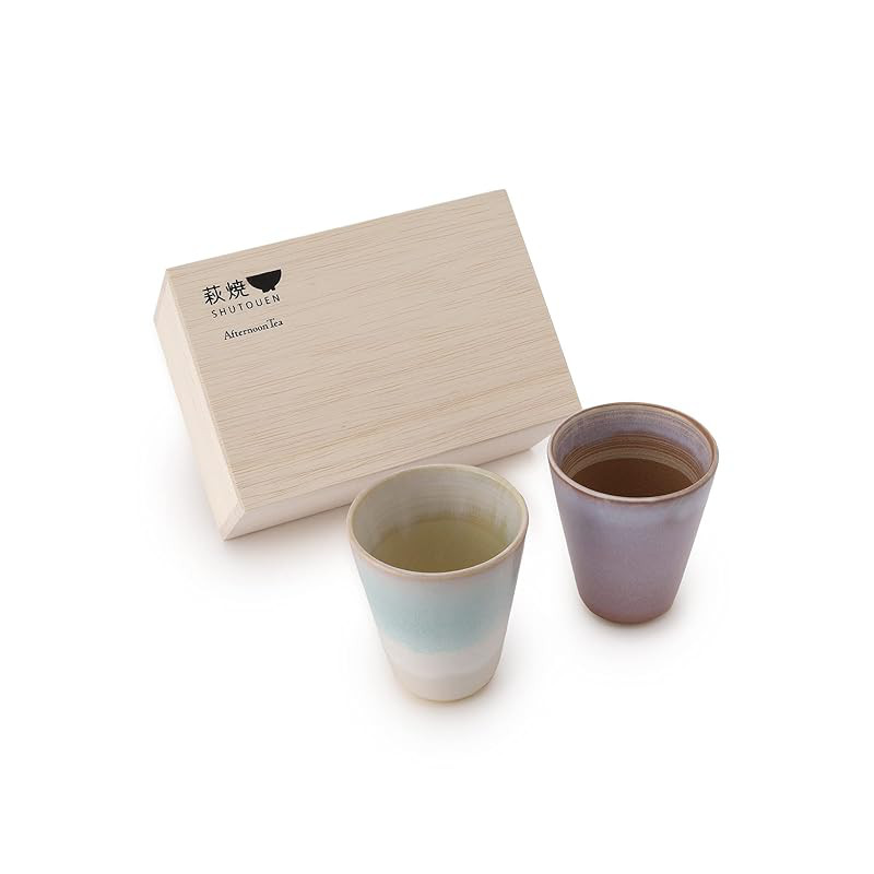 Afternoon Tea Living Pink Hagi-Yaki Free Cup Tumbler Pair Set