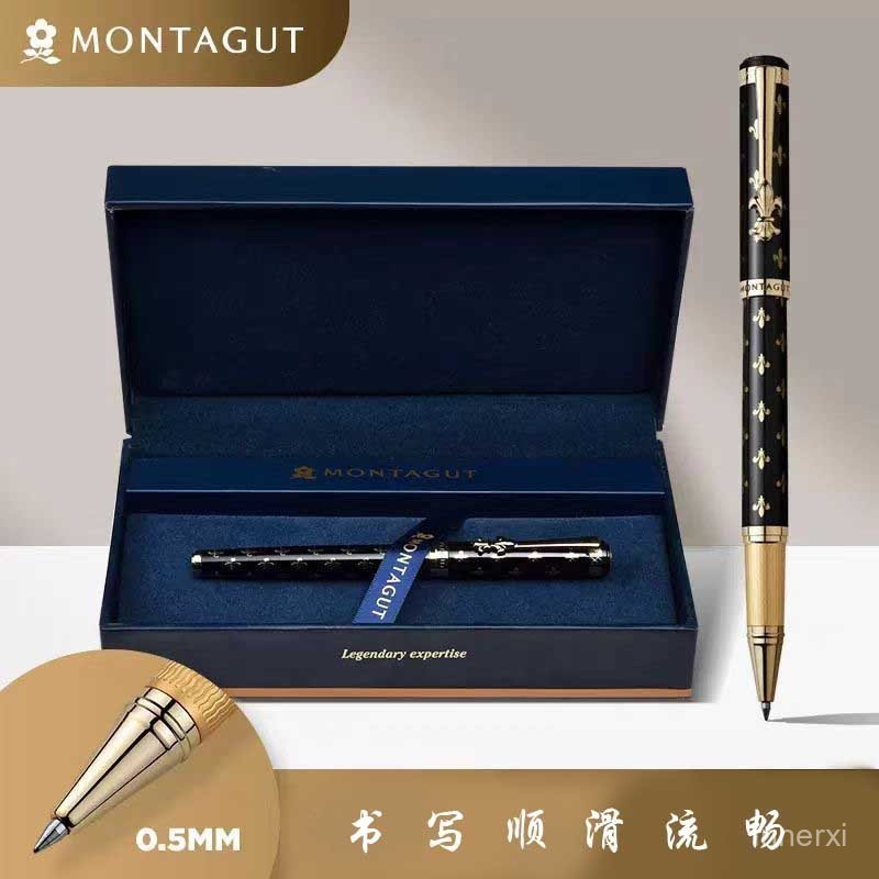 MONTAGUT MONTAGUT ปากกาลายเซ็นผู้ชายผู้หญิง High-End สํานักงานธุรกิจ High-Appearance Heavy Feel โลหะ