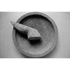 ต้นฉบับ MOUNTAIN STONE MORTAR & PESTS ไม่ใช่สารผสมซีเมนต์