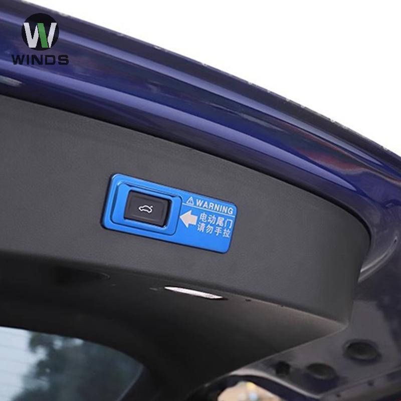 ODS รถ Trunk สติกเกอร์คําเตือนไฟฟ้า Tailgate ยกฝาครอบรถไฟฟ้าหางประตูกรอบตกแต่งรถอุปกรณ์เสริม OD