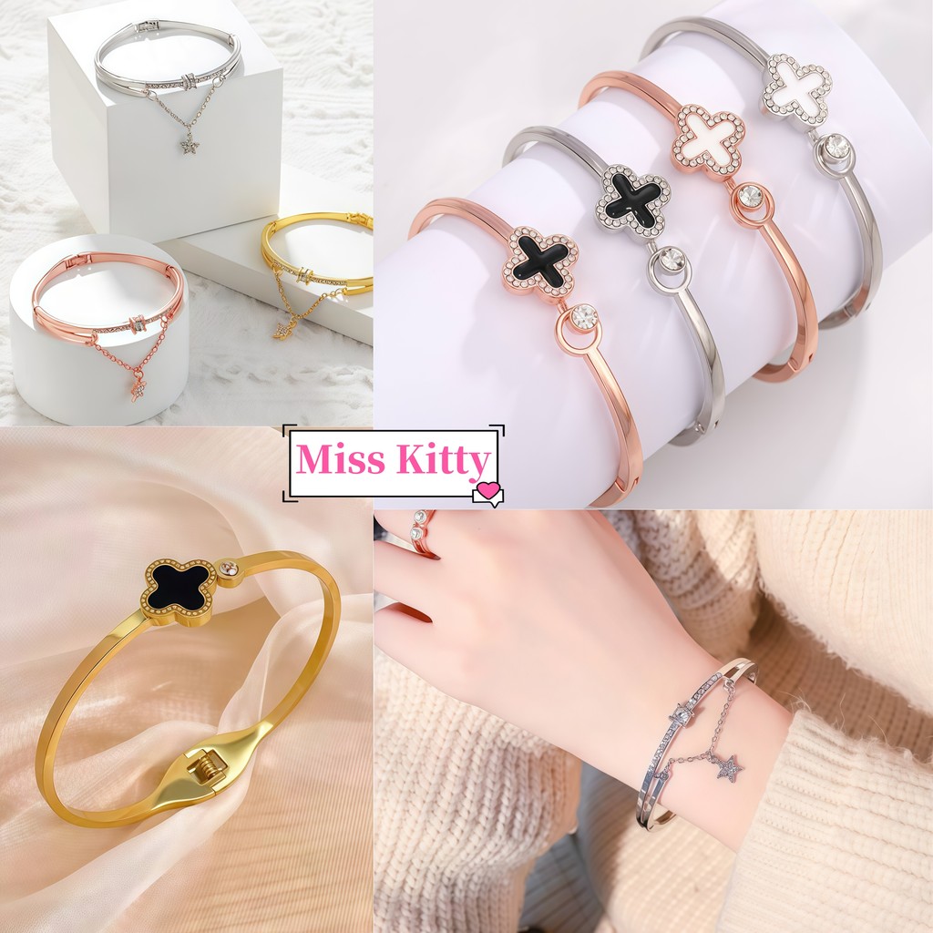 🎀Miss Kitty กําไลข้อมือ จี่รูปดาวมีแบบ หลายตัวเลือก เครื่องประดับแฟชั่น
