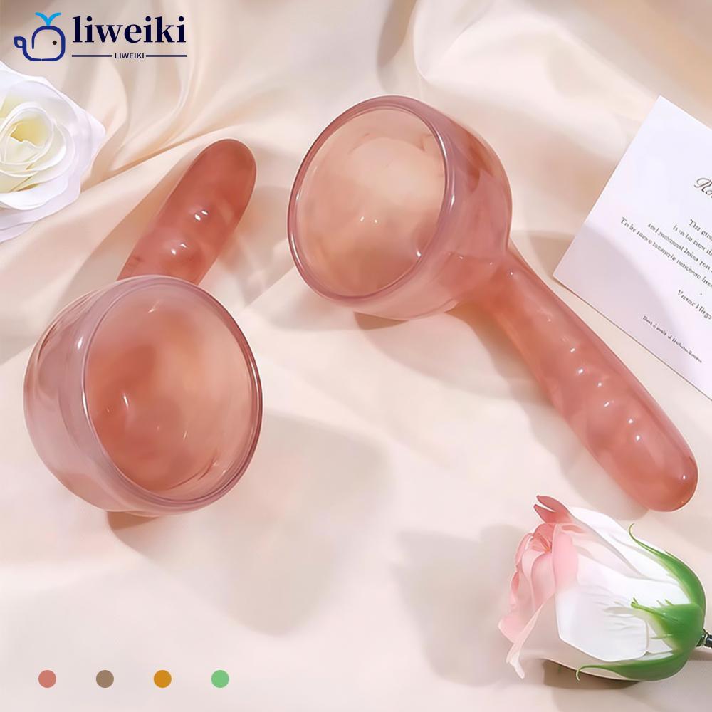 LIWEKI เรซิน Gua Sha เครื่องมือนวดขูดน้ําเหลืองระบายน้ําคู่มือ Full Body Pain Relief คอขานวด B7W9