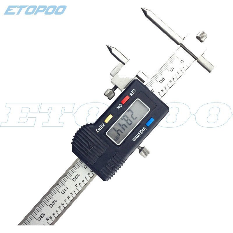 ระยะทางรูจอแสดงผลดิจิตอล 200MMETOPOO Caliper ระยะกลาง Vernier Caliper 300 มม.การผลิตอิเล็กทรอนิกส์ 5
