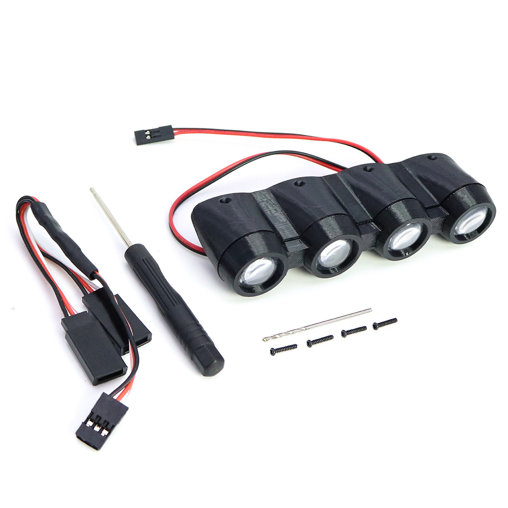 MJX 7303 จําลองด้านหน้า Spotlight Hood Light สําหรับ 1/7 Hyper Go MJXRC 7303 C3 Off-road ความเร็วสูง