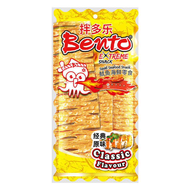 ประเทศไทยนําเข้าเบนโตะผสมDoleปลาหมึกชิ้นซุปเปอร์เผ็ดฉีกปลาหมึกแห้งทันทีขนมขนม11.20B