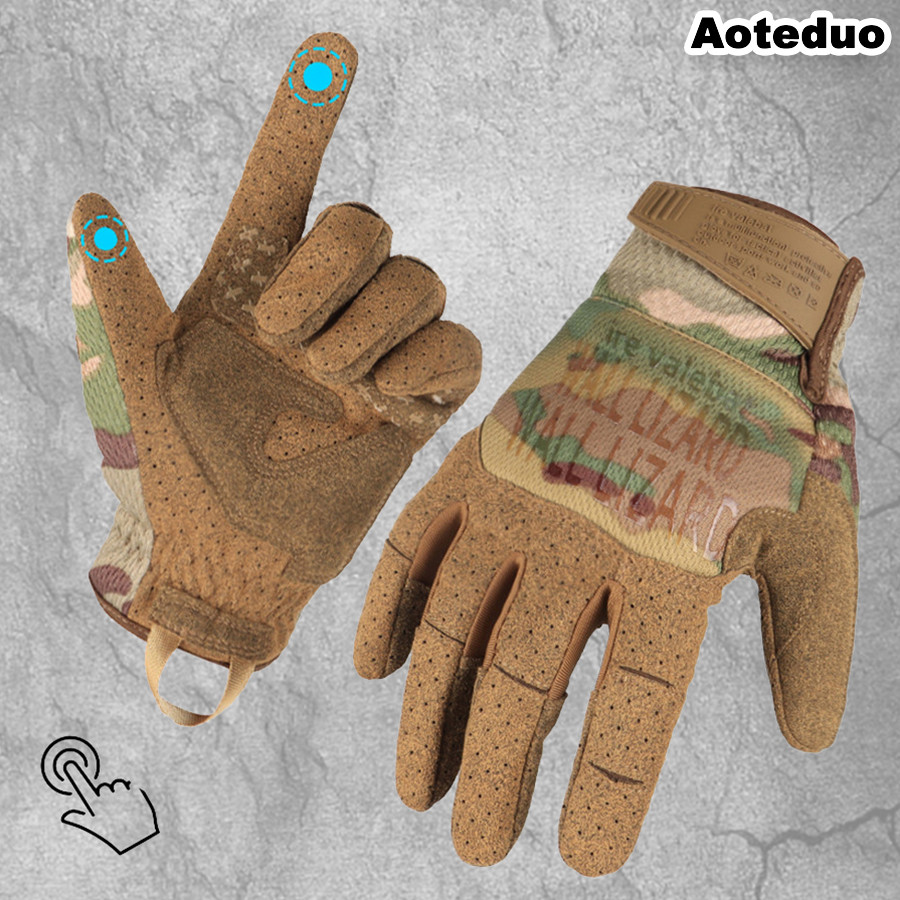 ถุงมือปั่นจักรยาน Aoteduo – การออกแบบปลายนิ้วหน้าจอสัมผัส, ด้ามจับกันลื่นระบายอากาศได้, อุปกรณ์ขี่กลางแจ้งและยุทธวิธี ราคา ถูกที่สุด ดีลบีเคเค แกลเลอรีภาพที่ 3