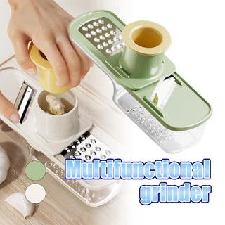รับคูปองก่อนสั่ง！ 3in1 เครื่องขูดกระเทียม เครื่องบดกระเทียม ABS+สแตนเลส เกรดอาหาร อุปกรณ์ครัว สำหรับอเนกประสงค์