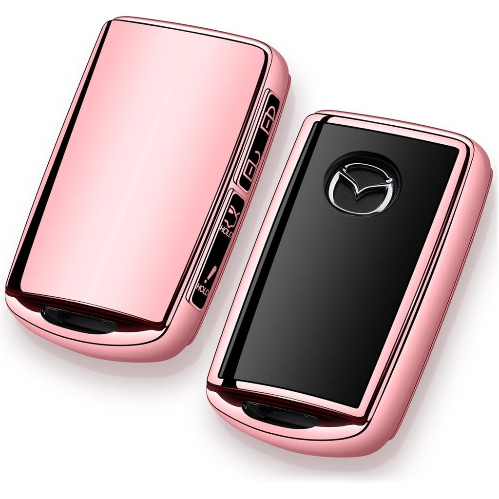 Mazda Key Fob Cover สีชมพู Mazda 3, Mazda 6, CX-5, CX-50, CX-3, CX-30, CX-9, CX-90, CX-70 อุปกรณ์เสร