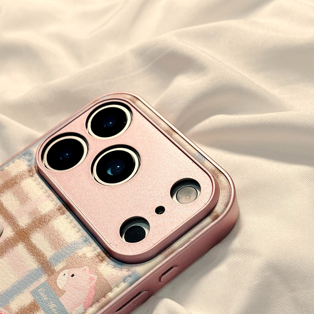 สําหรับ Iphone 17 Pro Max ถุงลมนิรภัยกันกระแทกเกาหลี Girly สีชมพูม้าฤดูหนาวซองหนัง Iphone 14 Pro Max Full Body กล้องป้องกันกรณีสําหรับ iPhone 17 16 15 14 13 Pro Max - รูปที่ 5