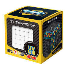 7x7 QiYi Magic Cube Sail 7x7 นักรบ 7x7 M UV Professional Speed Cube Stickerless Professional