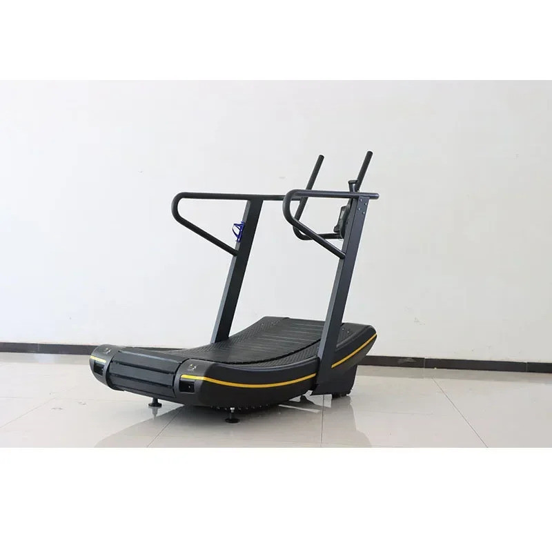 คุณภาพสูง Self Generating Resistance Manual Running Machine Non Motorized Curve Treadmill ขาย