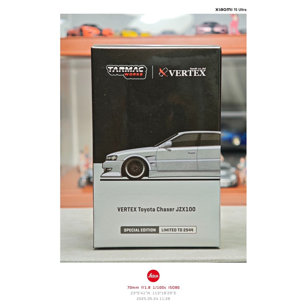 [Exibition Limited] Tarmac Works 1: 64 Toyota JZX100 Tw 1/64 Vertex Toyota Chaser JZX100 ใหม่เอี่ยมถ