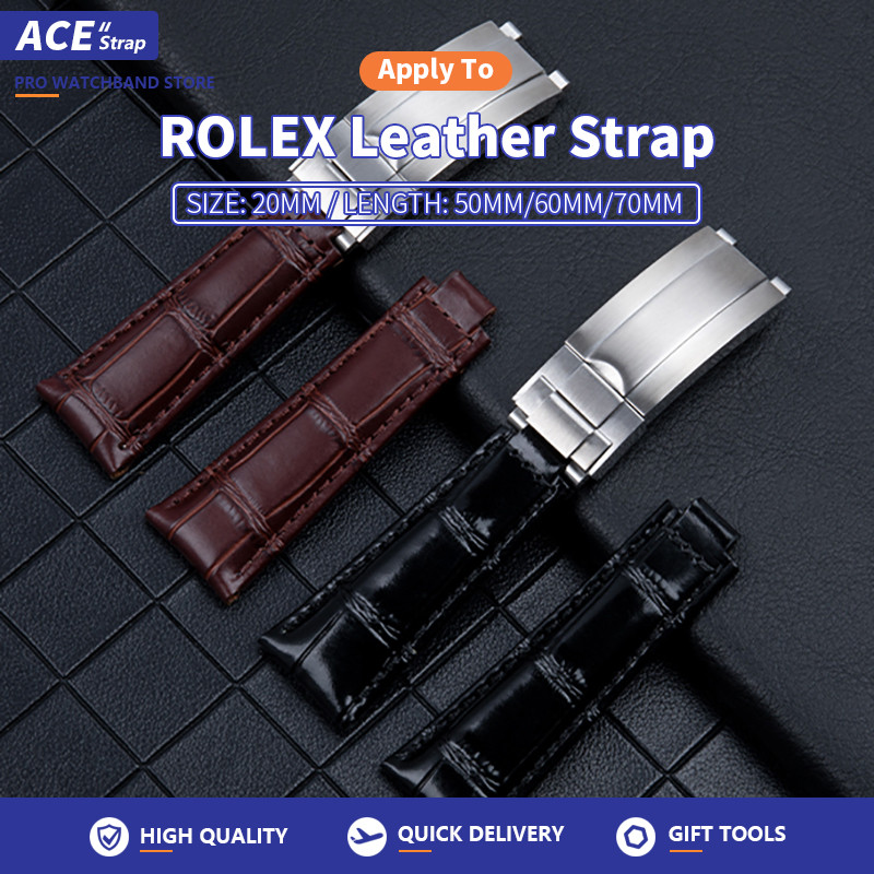 เหมาะ ROLEX Soft Calfskin Strap 20mm เข้ากันได้กับ Rolex New Submariner Yacht Explorer 216570