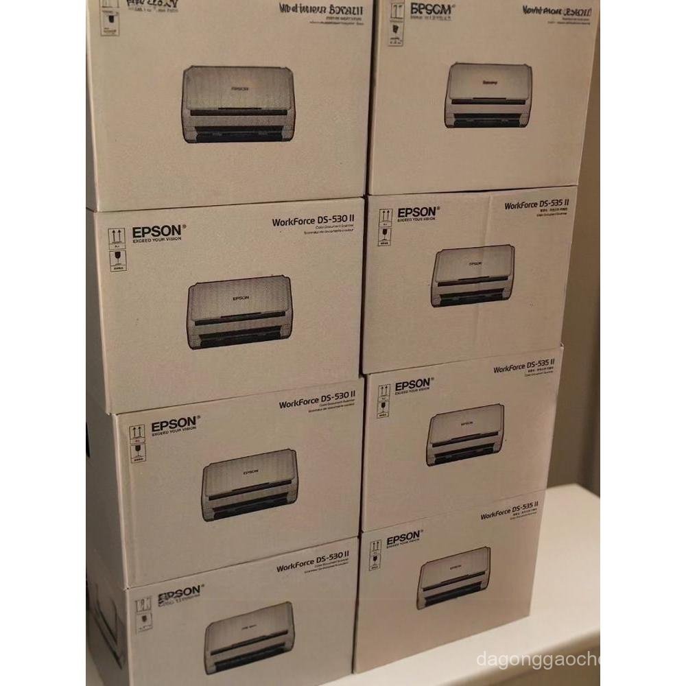Epson DS-530II 535II 570W 730N 580W เครื่องสแกนเนอร์ A4 กระดาษให้อาหารประเภทสแกนเนอร์ความเร็วสูง