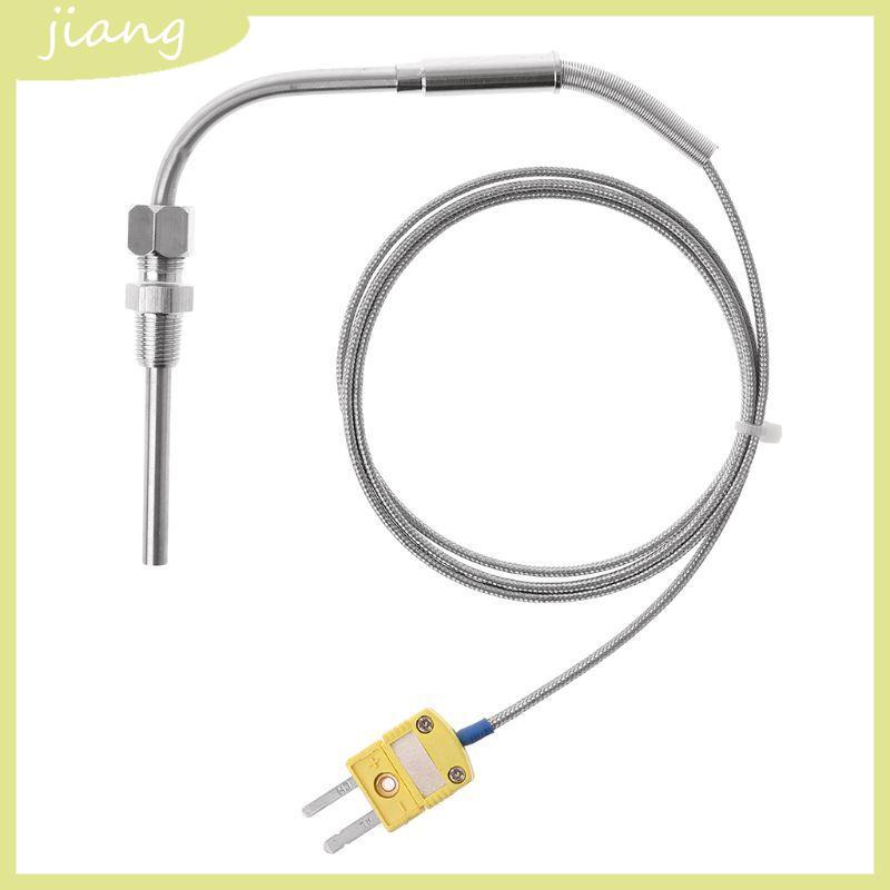 JN EGT Thermocouple สําหรับเครื่องวัดอุณหภูมิแก๊สไอเสียพร้อมขั้วต่อปลาย K ประเภท 1 เมตรความยาว 0-125