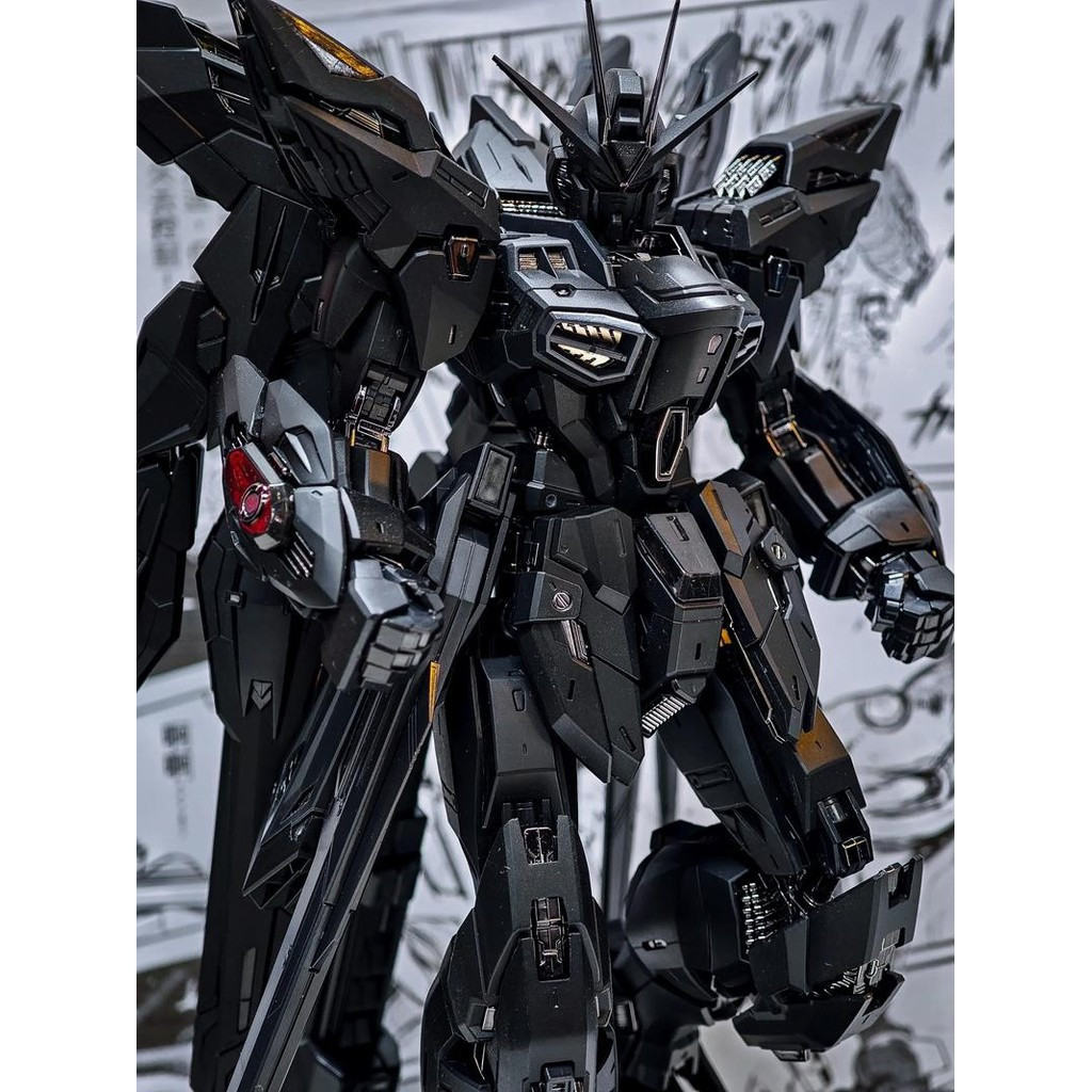 7701 MGEX Black Strike Free 1/100 ประกอบของเล่นการปรับเปลี่ยน