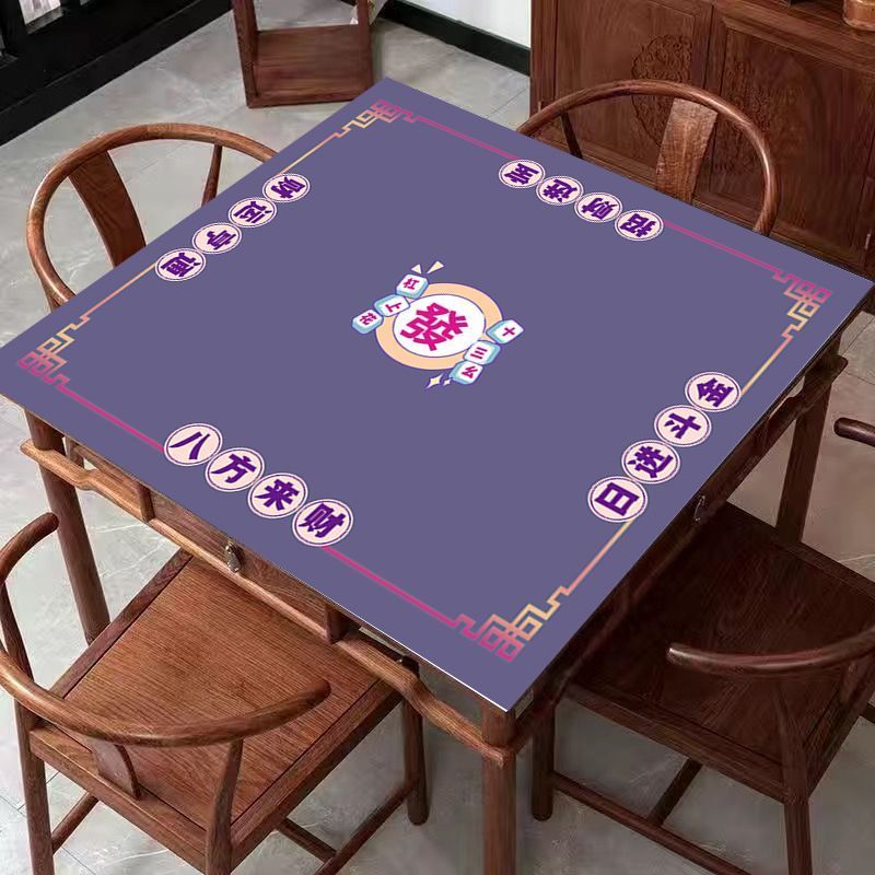 Mahjong Strawcloth Mat Mahjong Slip Mat ทนต่อการสึกหรอ Anti-SLIP Mahjong Mat มือถูผ้าปูโต๊ะลดเสียงรบ
