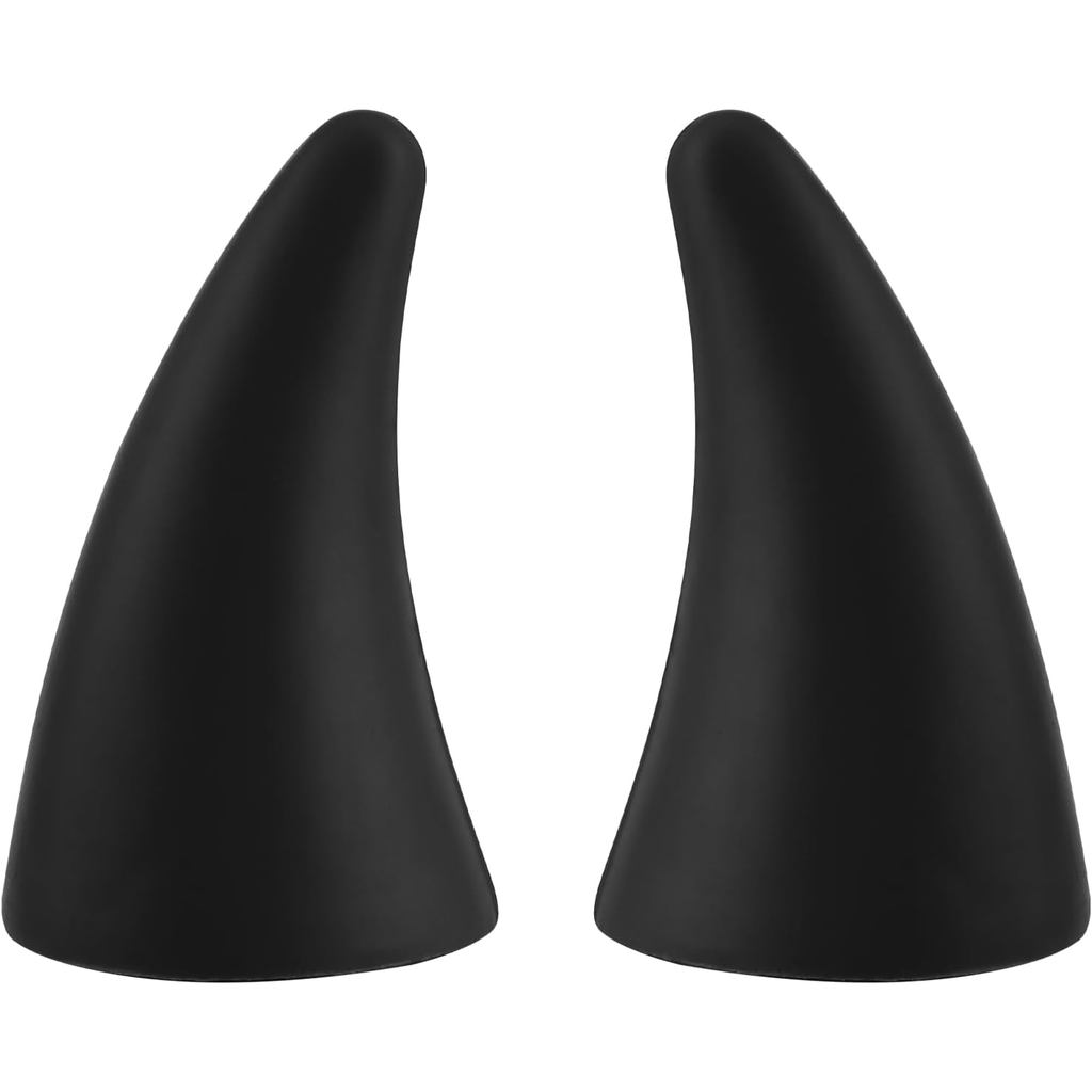 Garneck 2PCS Devil Horns สติกเกอร์กันชนตกแต่งรถ - Cool Decor Devil Horns เสาอากาศ Toppers - Anti Col
