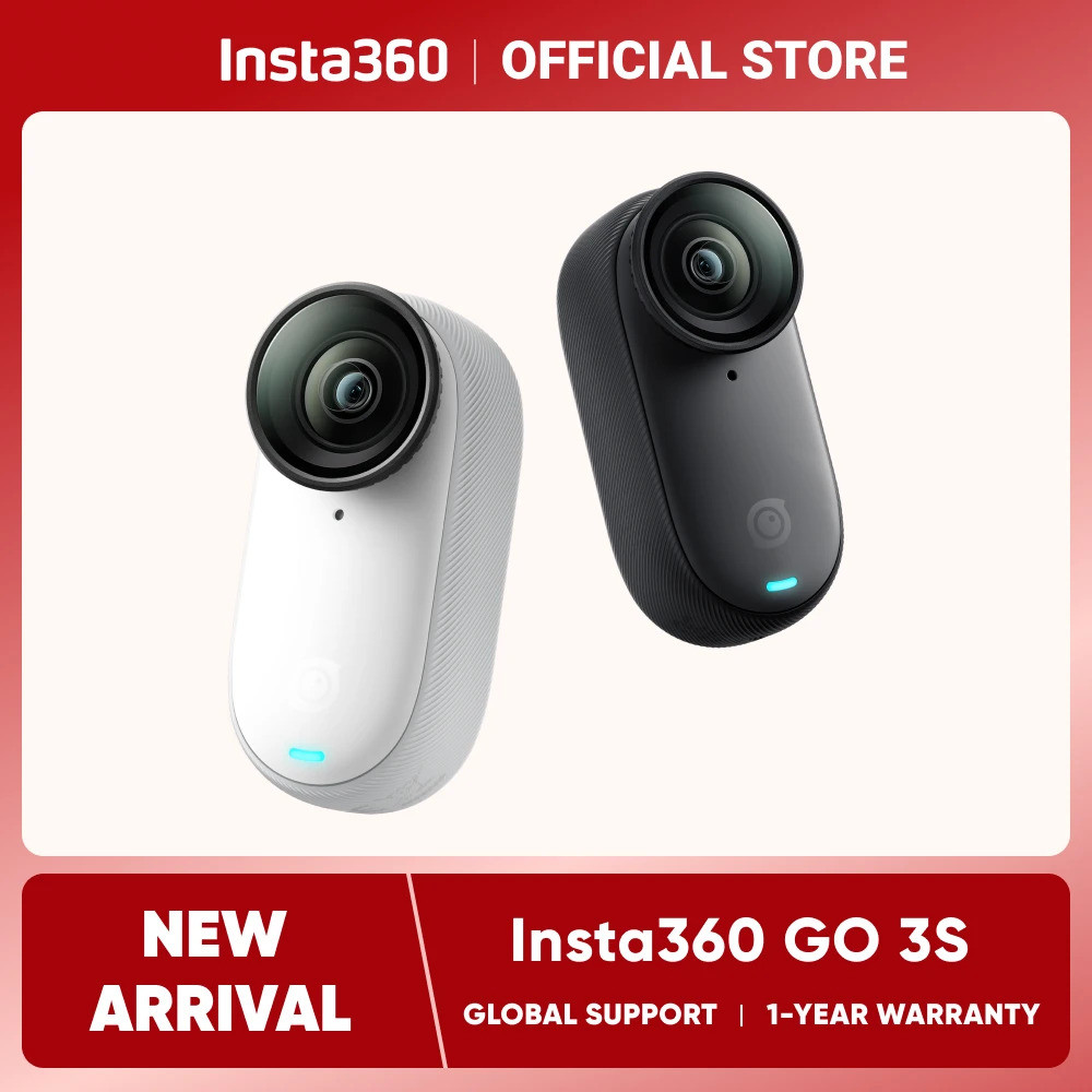 Insta360 3s – 4k Tiny Camera , Portable Versatile , Hands - free , Pov , Mount , Stabilization