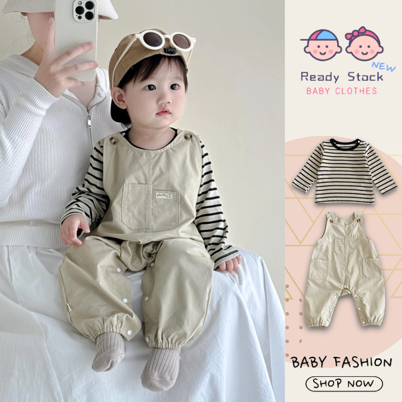 ชุดเด็กแขนยาว 2 ชิ้น สำหรับอายุ 4-36 เดือน นุ่มสบาย สไตล์เกาหลี