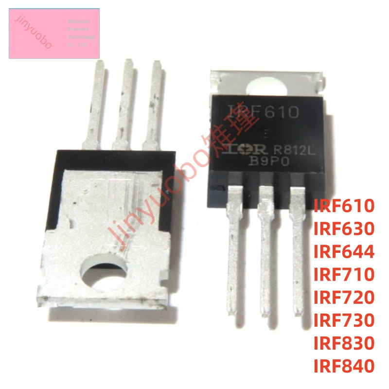 5PCS IRF610 IRF630 IRF644 IRF710 IRF720 IRF730 IRF830 IRF840 PBF TO-220 Field Effect ทรานซิสเตอร์