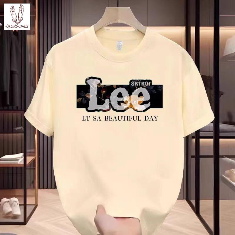 เสื้อยืดแขนสั้น คอกลวง เนื้อผ้าฝ้าย 100% ลายพิมพ์สไตล์เกาหลี ดีไซน์สวมใส่สบายเหมาะสำหรับไลฟ์สไตล์แฟชั่นชาย วางจำหน่ายฤดูร้อนปี 2025 มีสต็อกในประเทศ