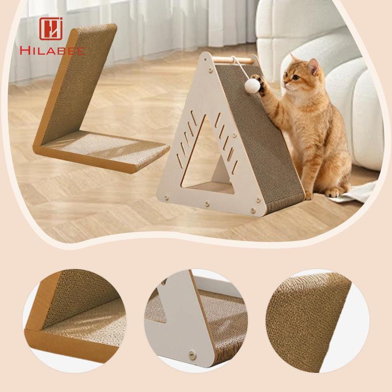 [hilabee] Cat Scratcher Bed Furniture Protector Rest and Play Wear Resistance Activity Center Scratc