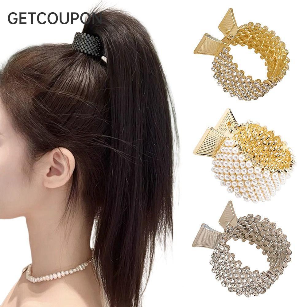 รับซื้อ ที่วางผมหางม้า, กิ๊บติดผม พลอยเทียม แบบเรียบง่ายเพชรเต็ม, แฟชั่นกรงเล็บผมฉลามโรแมนติกหรูหราสาว