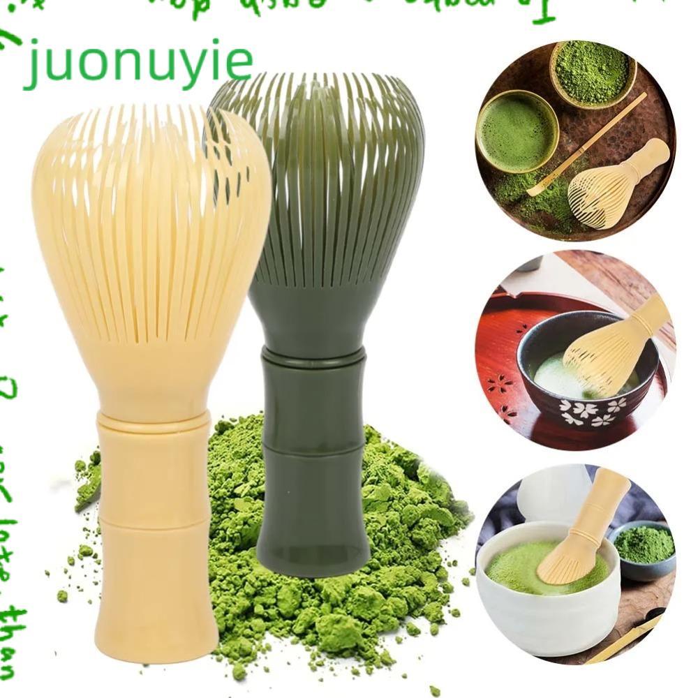 JUONUYIE เรซิ่นปัด,ผู้ถือ Smooth Matcha Whisk, Tranditional แบบพกพาReusable เรซิ่นชาแปรงชุดชาอุปกรณ์เสริม