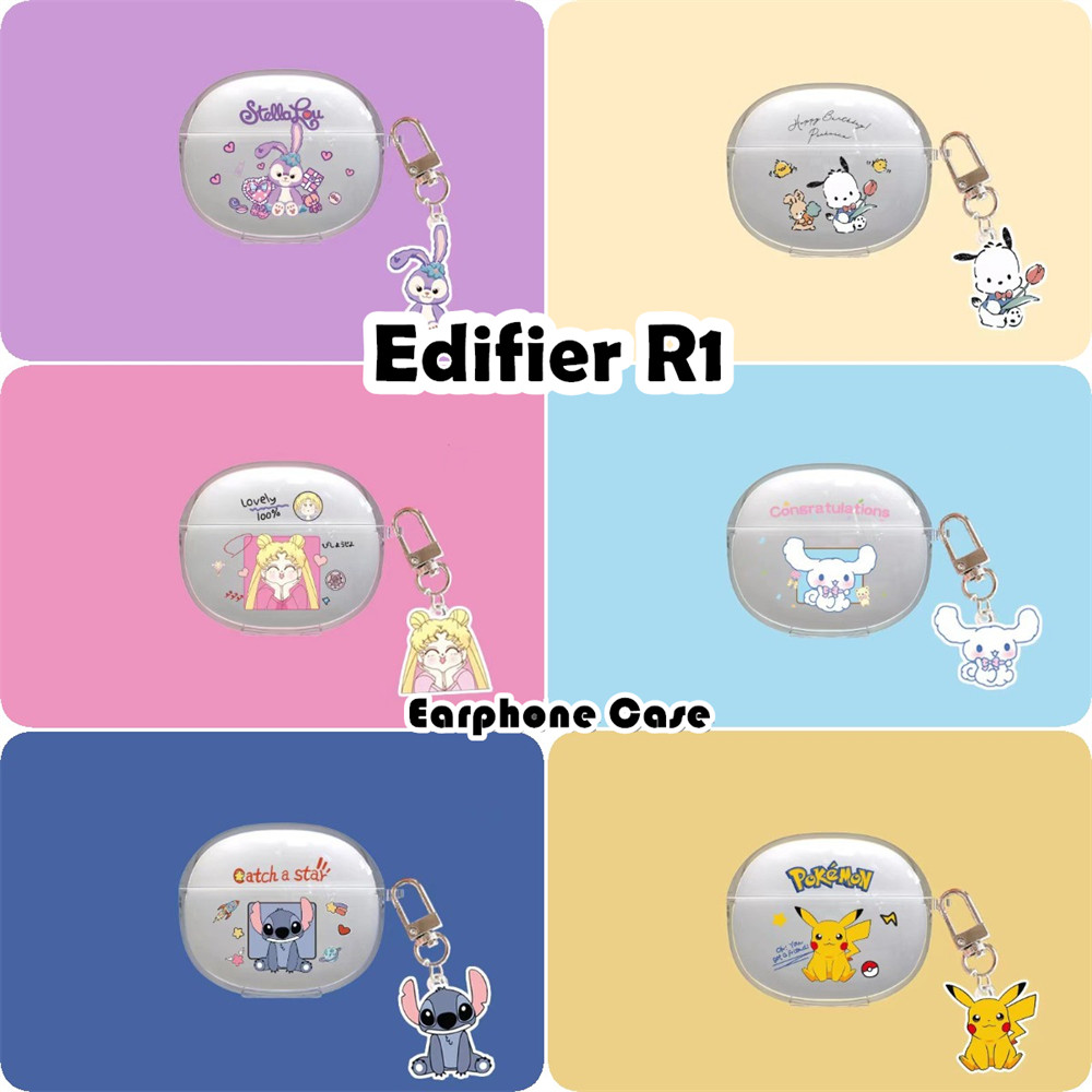 imamuraFor Edifier R1 Case Casing Soft Silicone Cute Cartoon Patterns Headphone Case Cover