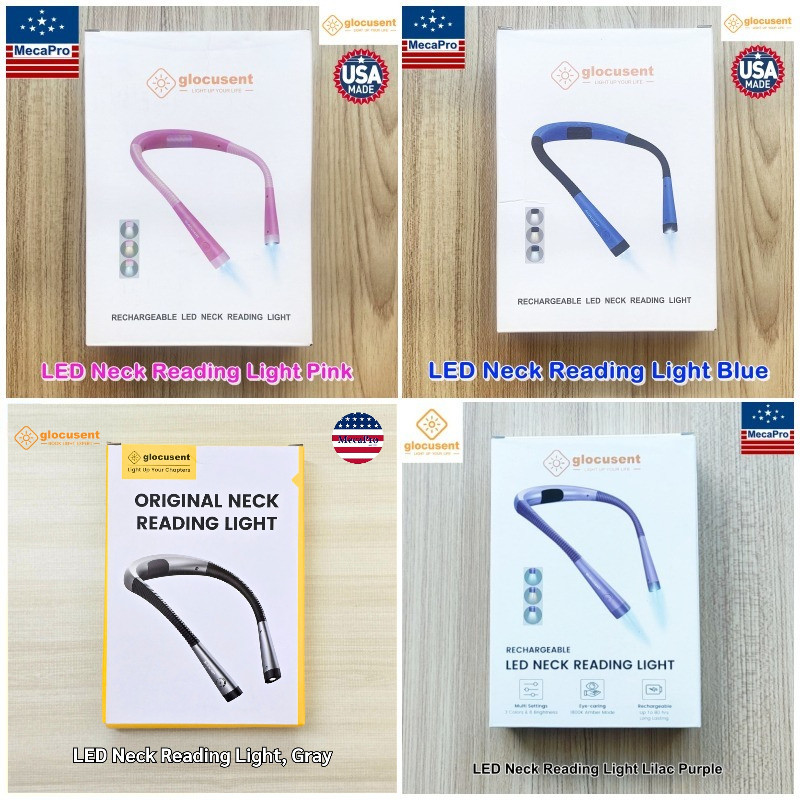 Glocusent® LED Neck Reading Light ไฟ LED แบบคล้องคอ แบบชาร์จได้ ใส่วิ่งได้ ไฟฉาย ไฟอ่านหนังสือ