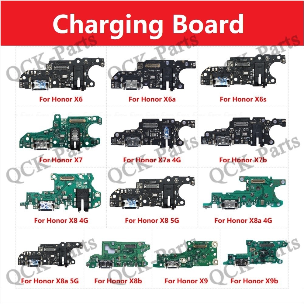 Charger Board Flex สําหรับ HuaWei Honor X6 X6a X6s X7 X7a X7b X8 X8a X8b X9 X9a X9b 5G 4G USB ชาร์จ 