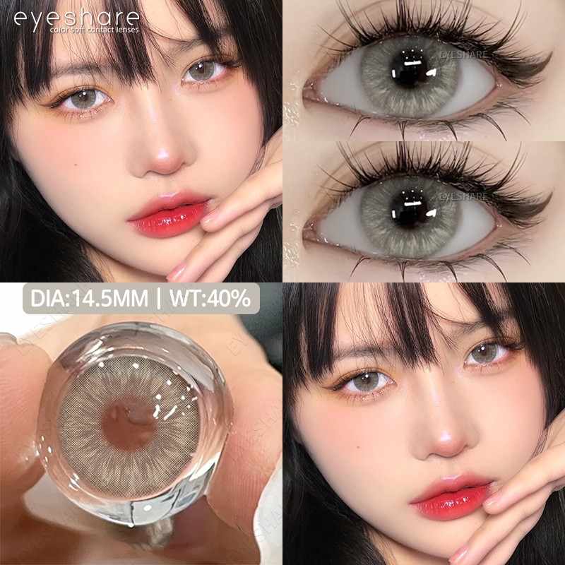 EYESHARE คอนแทคเลนส์สี 2 ชิ้น/คู่แฟชั่นคอนแทคเลนส์สีสําหรับดวงตารายปีใช้ Eye Contacts