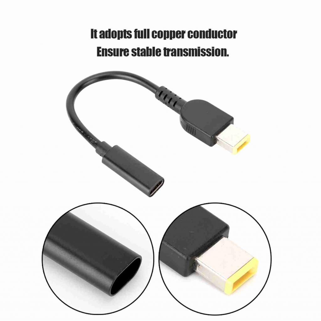 Jectse PD60W TypeC Changer สําหรับโน้ตบุ๊กอินเทอร์เฟซสี่เหลี่ยม