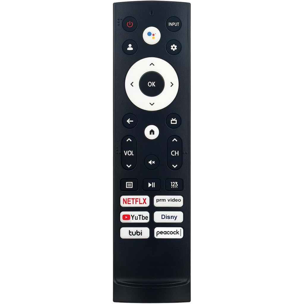 เปลี่ยนเสียงรีโมทคอนโทรล fit สําหรับ Hisense 4K UHD สมาร์ท Google TV 43A65K 50A65K 55A65K 65A65K 75A