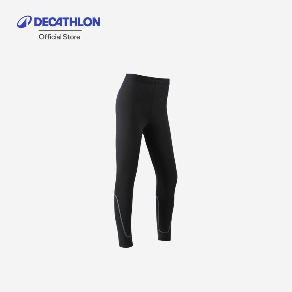 Decathlon Kids' Thermal Football Tights Keepcomfort กางเกงรัดรูปเก็บความร้อนสำหรับเด็ก รุ่น Keepconfort 100 - Black