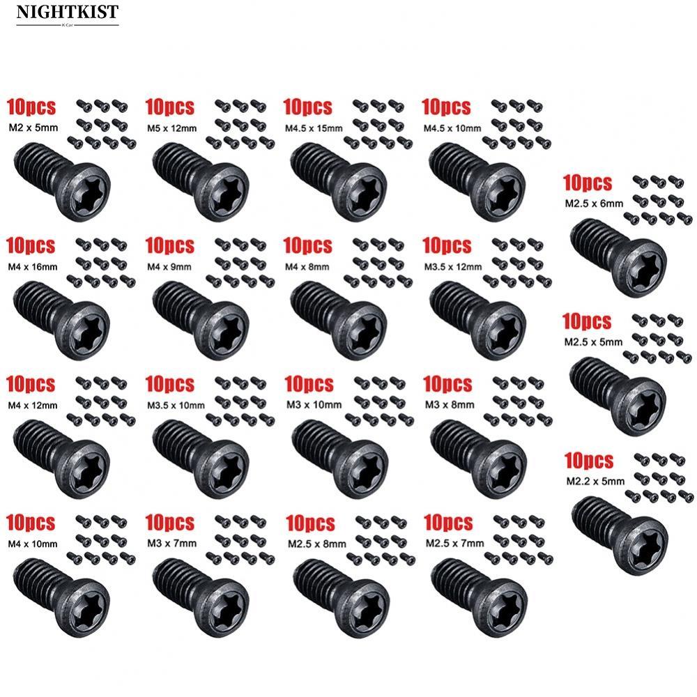 สกรู CNC Torx 10 ชิ้น M2 M2 5 สําหรับ M3 M5 สําหรับใบมีดคาร์ไบด์ในการใช้งานเครื่องกลึง