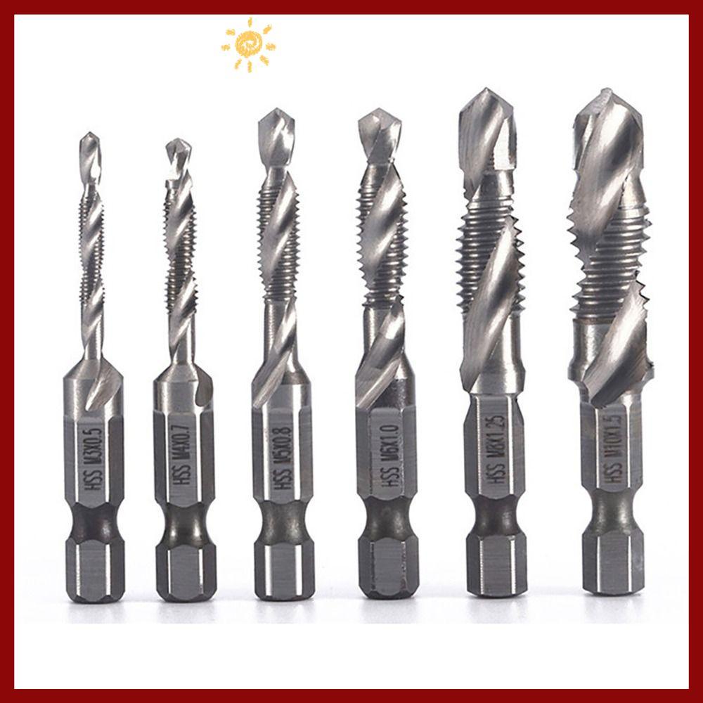 PTKFPT09 Hex Shank สกรูเกลียว Bit Tap เจาะ Bits เจาะเครื่องมือสกรู|ดอกสว่านก้านแตะ