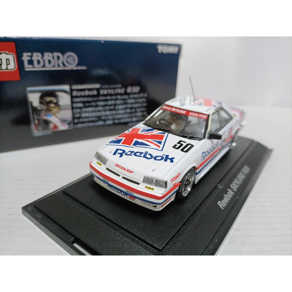 Ebbro TOMY 1 43 产品赛车模型 Reebok Skyline R30 Hasemi Sport