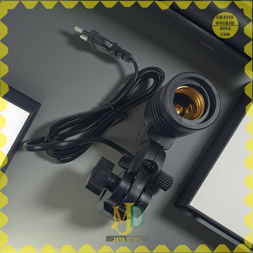 TaffitSTUDIO ที่วางโคมไฟซ็อกเก็ต E27 พร้อมตัวยึดร่ม - HQ-DZ001 -MJD-