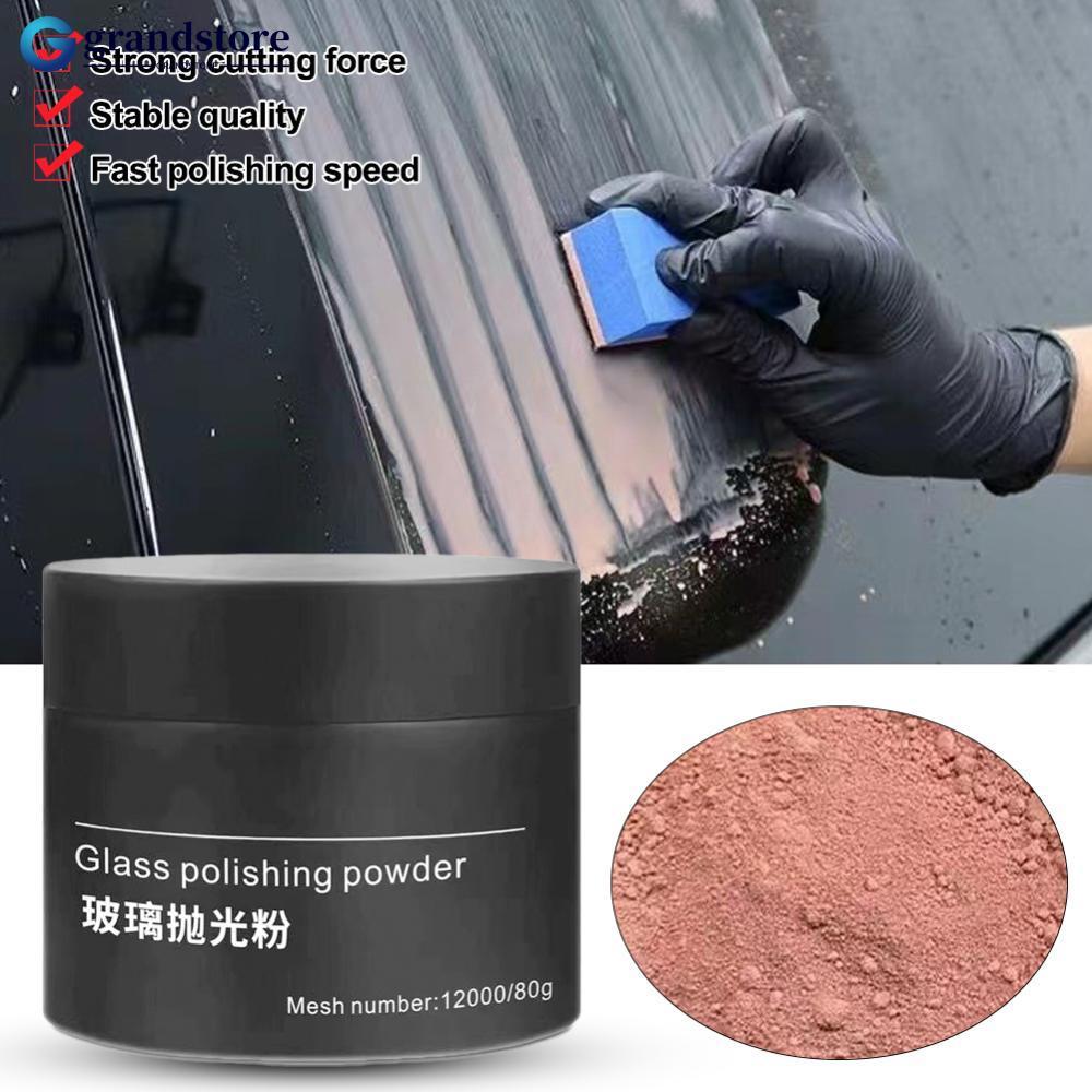 GRS ผงขัดกระจกรถยนต์ Cerium Oxide ผงสําหรับรถยนต์กระจกขัดหน้าต่างกระจกซ่อม Scratch Remover ล้างไขมัน