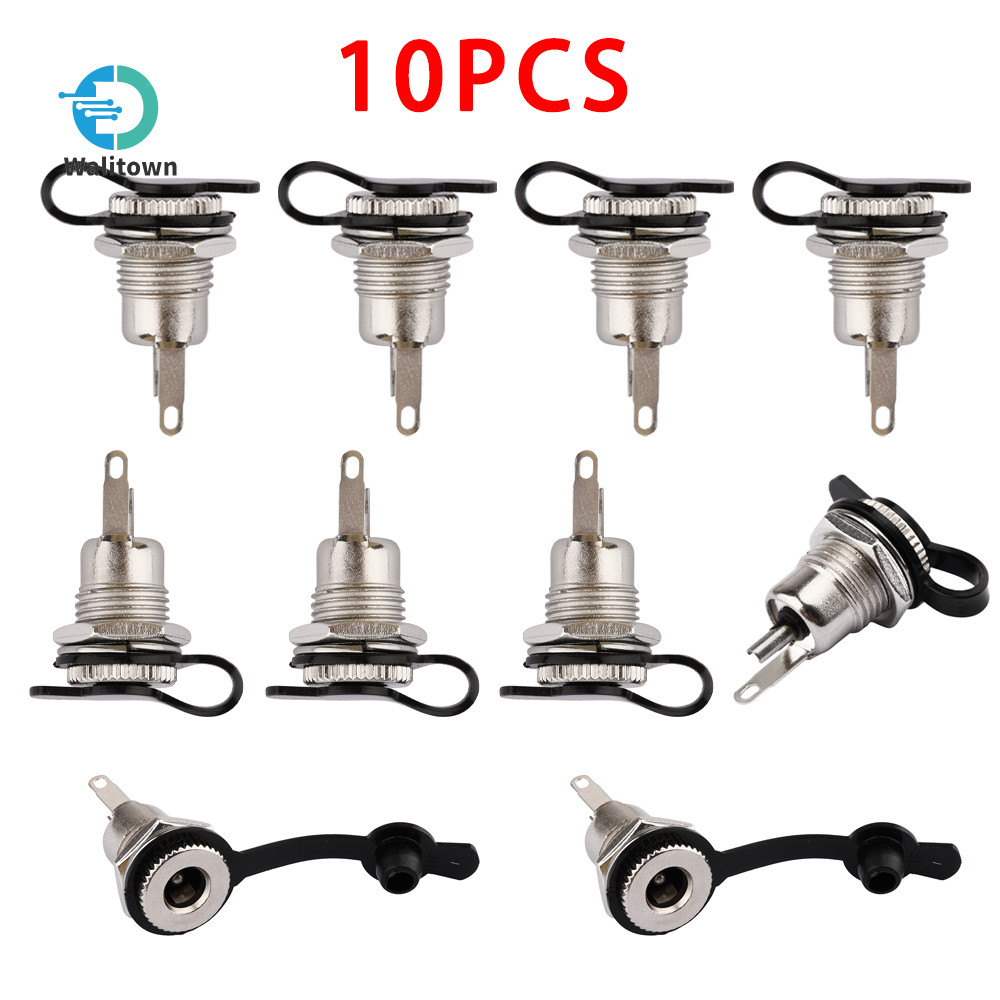 10PCS DC-099 DC Power Socket 5.5*2.1 มม.High Current All-Metal ชาร์จซ็อกเก็ตหญิงหมวกกันน้ํา