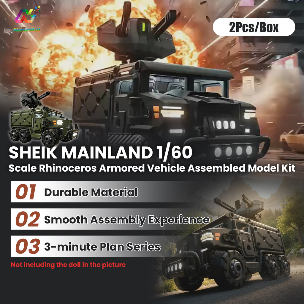 2 ชิ้น/กล่อง SEIK MAINLAND 1/60 Scale แรดรถหุ้มเกราะ 3 นาที Plan Series Lingxi ประกอบชุดสําหรับ Modeler Hobby ของเล่นคอลเลกชันของขวัญ
