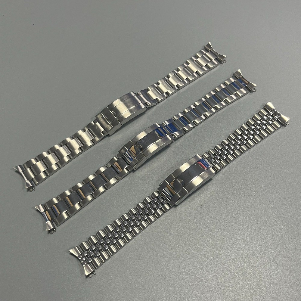 สาย 20 มม. สําหรับ Casio MTP1302D MTP-1183 Jubilee สร้อยข้อมือ Oyster Clasp เหล็ก WatchBand