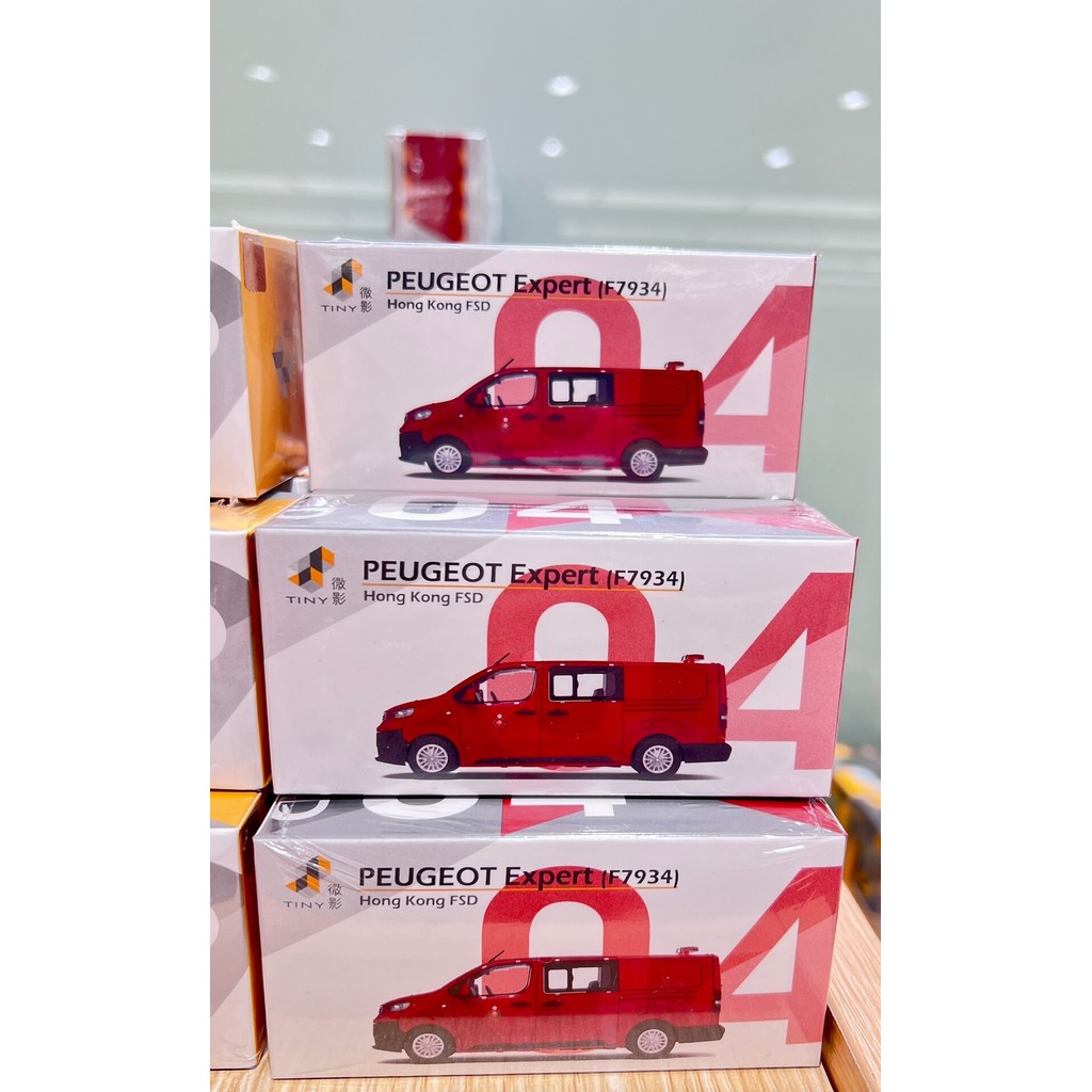 Tiny Micro Shadow 56 FSD04 Peugeot Expert Fire Station F7934 Alloy Car Model Note: รูปถ่ายทั้งหมด Re