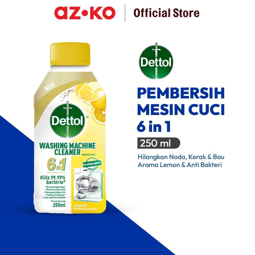 MESIN ACE Dettol 250 ml น้ํายาล้างเครื่องซักผ้ามะนาว - น้ํายาทําความสะอาดสีเหลือง/ขาว สเปรย์ทําความส