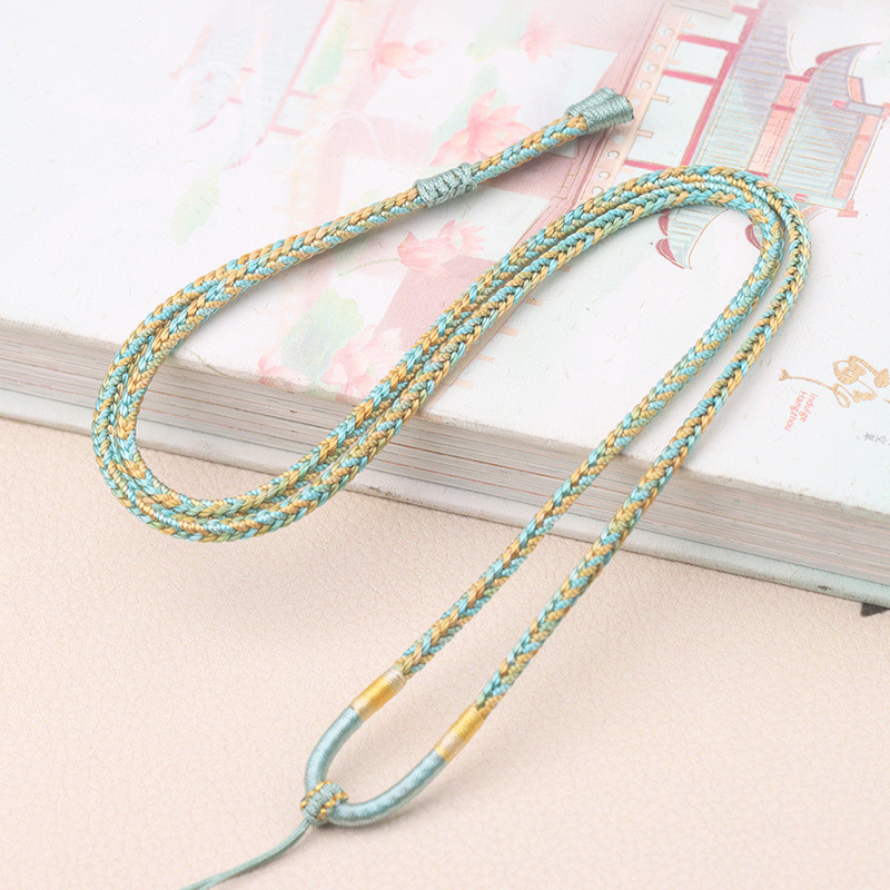 Segment ย้อมแปดสาระ Lanyard Hand-Winded จี้เชือก diy Tie Pei Pixiu จี้สร้อยคอเชือก 25.10.31